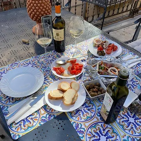 Penthouse Luxury Quattro Canti Lägenhet Palermo